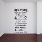 Adesivo De Parede Decorativo Frase Mensagem De Bem Vindo *PILATES*