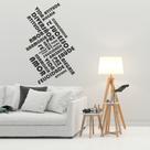 Adesivo De Parede Decorativo Frase Motivacional Palavras