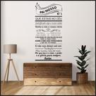 Adesivo De Parede Decorativo Frase Pai Nosso Evangélico