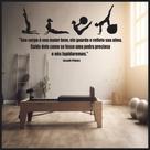 Adesivo De Parede Decorativo Frase Para Pilates 58x1.05m