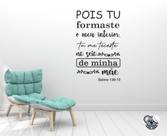 Adesivo de Parede Decorativo Frases Versiculos Salmo 139