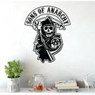 Adesivo De Parede Decorativo Sons Of Anarchy Logo