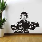 Adesivo de parede Demon Slayer Characters para decoração de sala de anime