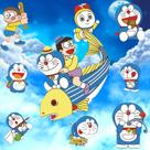 Adesivo de parede Doraemon and Friends para quarto de crianças ou berçário