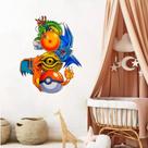 adesivo de parede dragon ball pokemon decoração jogos games filme mangá