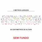 Adesivo de Parede em Recorte sem fundo jardim encantado 200x48 - GVS DECOR
