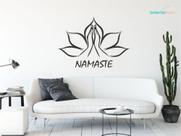 Adesivo de parede espaço meditação namaste yoga