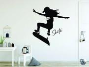 Adesivo de Parede Fadinha Skate Olimpiadas Adesivo de Parede Fadinha Skate Olimpiadas