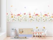 Adesivo de Parede Florais Boho Jardim Encantado - Kit Fadas