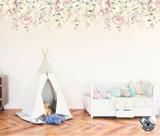 Adesivo de Parede Florais e Folhagens Boho Candy Color