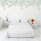 Adesivo de Parede Florais e Rosas Jardim Roda teto Boho