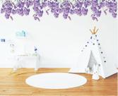 Adesivo de Parede Florais Jardim Lavanda Folhagens Boho