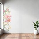 Adesivo de Parede Floral Vertical Jaqrdim Florais Arranjo