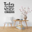 Adesivo De Parede Frase Motivacional Reflexão Tente Algo Novo Decoração Minimalista Adesivo De Parede Frase Motivacional Reflexão Tente Algo Novo Decoração Minimalista
