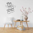 Adesivo De Parede Frase Nada É Impossível Para Deus Decoração Bíblia Oração Fé Motivacional