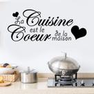Adesivo de parede French La Cuisine para cozinha e sala de jantar
