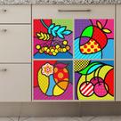 Adesivo de Parede - Frutas Pop Art - 202dvm