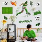 Adesivo De Parede Futebol Decorativo Para Quarto E Sala Titulo Verde