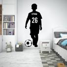 Adesivo de parede futebol personalizado