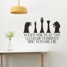Adesivo de parede Game of Thrones Self-Adhesive Quote Decor Adesivo de parede Game of Thrones Self-Adhesive Quote Decor