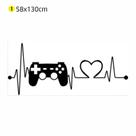 Adesivo de Parede Gamer Heartbeat 58x130 quarto sala
