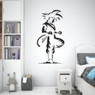 Adesivo de Parede Goku Dragon Ball Decoração Lutadores Mangá Decoração Infantil Juvenil