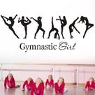 Adesivo de parede Gymnastic Girl, dança artística e decoração de ioga Adesivo de parede Gymnastic Girl, dança artística e decoração de ioga