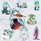 Adesivo de parede Hatsune Miku para decoração de quarto, dormitório ou berçário