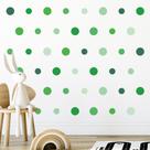 Adesivo de Parede Infantil 208 Bolinhas Tons de Verde Quarto Sala Menina Menino Decoração Bebê 114adn