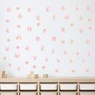 Adesivo de Parede Infantil Alfabeto Ursinhos Quarto Menina Decoração Bebê 420adn Adesivo de Parede Infantil Alfabeto Ursinhos Quarto Menina Decoração Bebê 420adn