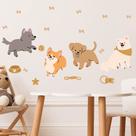 Adesivo de Parede Infantil Cachorrinhos Adesivo de Parede Infantil Cachorrinhos