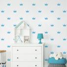 Adesivo de Parede Infantil Coroa Azul Fosco cobre 2m² Adesivo de Parede Infantil Coroa Azul Fosco cobre 2m²