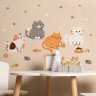 Adesivo de Parede Infantil Gatinhos