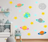 Adesivo de Parede Infantil Planetas