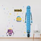 Adesivo de Parede Infantil Régua de Crescimento Robôs Adesivo de Parede Infantil Régua de Crescimento Robôs