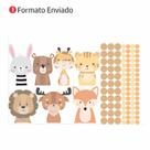 Adesivo De Parede Infantil Safari Bichinhos