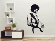 Adesivo de Parede Jimi Hendrix Tocando Guitarra Musica Adesivo de Parede Jimi Hendrix Tocando Guitarra Musica