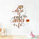 Adesivo De Parede Kigrude Uma Dose De Café Cantinho Do Café
