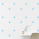 Adesivo De Parede - Kit Com 100 Triângulos 5cmx5cm Azul