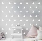Adesivo De Parede - Kit Com 125 Triângulos 5cmx5cm Branco