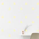 Adesivo De Parede - Kit Com 25 Triângulos 5cmx5cm Amarelo Adesivo De Parede - Kit Com 25 Triângulos 5cmx5cm Amarelo