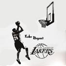 Adesivo de parede Kobe Bryant NBA Slam Dunk Decor