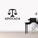 Adesivo de Parede Logo Advocacia Preto