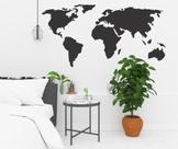 adesivo de parede mapa mundi países atlas decoração sala de aula quarto