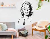 Adesivo de Parede Marilyn Monroe Atriz Famosa Ícone Modelo