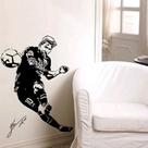 Adesivo de parede Messi Soccer Player para quarto e dormitório de meninos