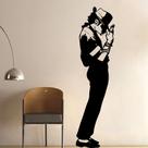 Adesivo de parede Michael Jackson Dance Moonwalk para quarto de crianças