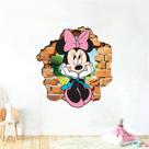 Adesivo De Parede Mickey Ou Minnie Buraco Quebrado