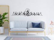 Adesivo De Parede Minimalista Santa Ceia Quarto Sala