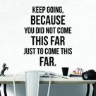 Adesivo de parede Motivational Quote Keep Going 33x40cm PVC